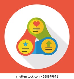 Business Graphics flat icon