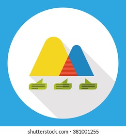 Business Graphics flat icon