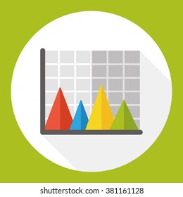 Business Graphics flat icon