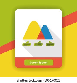 Business Graphics flat icon
