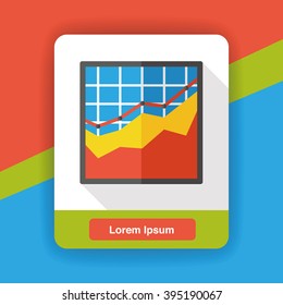 Business Graphics flat icon