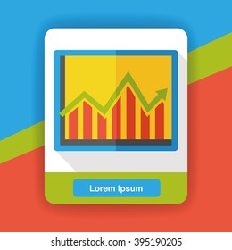Business Graphics flat icon