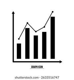 Business graphs and charts icons. Statistics and analytics vector icon. Statistic and data, charts diagrams, money, down or up arrow. Vector illustration in eps 10.