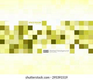 Business green abstract background. Vector illustration. Poster, flyer, brochure design templates. Abstract modern geometric, square backgrounds.