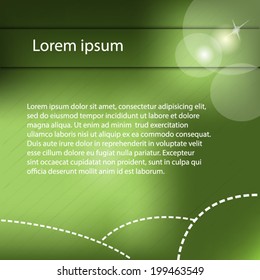 Business green background