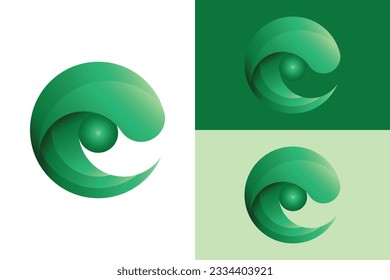 Business Green Circle Symbol Logo Design