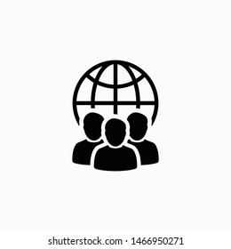 business group icon vector sign symbol isolated