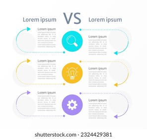 Business group infographic chart design template. Abstract infochart with editable contour. Instructional graphics with 6 step sequence. Visual data presentation. Arial, Merriweather Sans fonts used