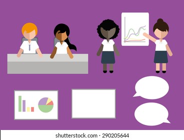 Business Group Set Vector