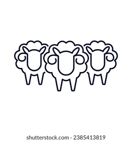 business, group, sheep, animal, symbol, line, herd, team, people, livestock, work, logo, drawing, community, manager, cartoon, staff, standing, concept, technology, service, leader, flat, corporate, o