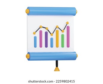 Ilustración de iconos vectoriales de crecimiento empresarial 3d