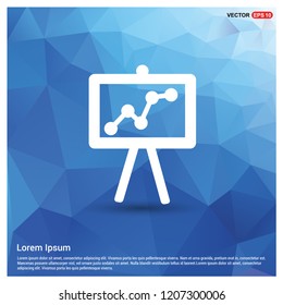 Business Growing Chart Presentation Icon - Free vector icon