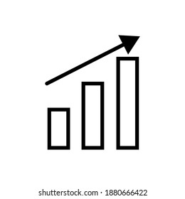 Geschäftswachstum Chart Präsentation Symbol . Vektordesign
einfach