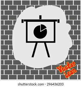 Business Growing Chart Presentation Icon