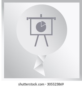 Business Growing Chart Presentation Icon