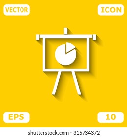 Business Growing Chart Presentation Icon