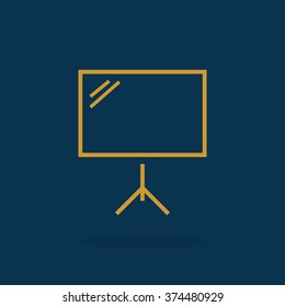 Business Growing Chart Presentation Icon