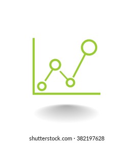 Business Growing Chart Presentation Icon