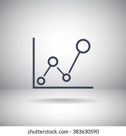 Business Growing Chart Presentation Icon