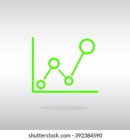 Business Growing Chart Presentation Icon