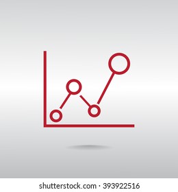 Business Growing Chart Presentation Icon