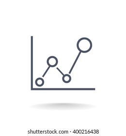 Business Growing Chart Presentation Icon