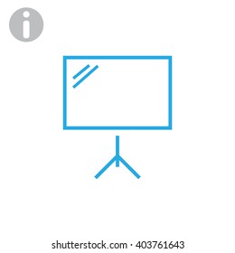 Business Growing Chart Presentation Icon
