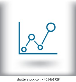 Business Growing Chart Presentation Icon