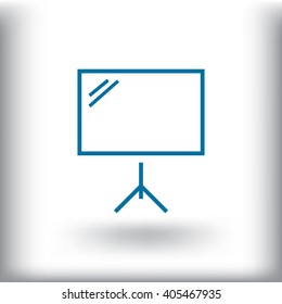 Business Growing Chart Presentation Icon