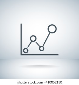 Business Growing Chart Presentation Icon