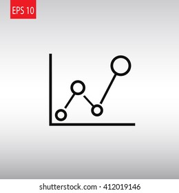 Business Growing Chart Presentation Icon