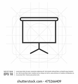Business Growing Chart Presentation Icon . vector design
