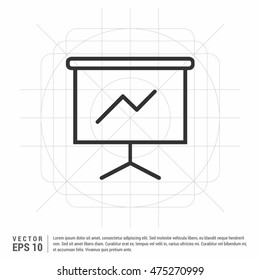 Business Growing Chart Presentation Icon