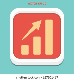 business growing graph icon