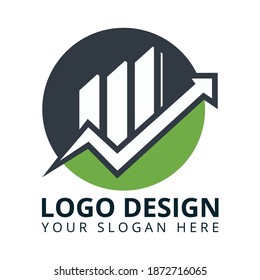 Business Growing Logo Design Vector