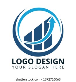 Business Growing Logo Design Vector