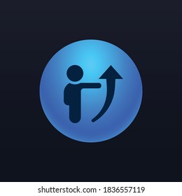 Crecimiento del negocio: botón Icono de aplicación