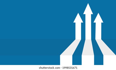 business growth arrow. The concept of goal direction to success. vector.