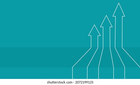 business growth arrow. The concept of goal direction to success. vector