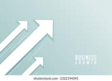 business growth arrow towards target direction vector 