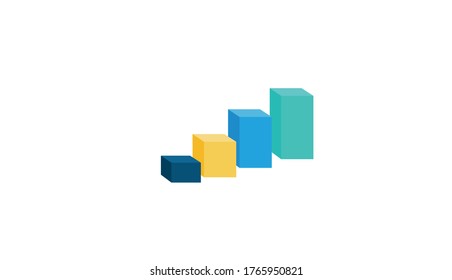 Business growth bar background. Modern illustration slider site page. Business Development Plan Concept. Web banner business growth and fall indicators. Business Development Vector Image Design.