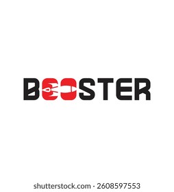 "Business Growth Booster Logo – Unique Typography Design"

