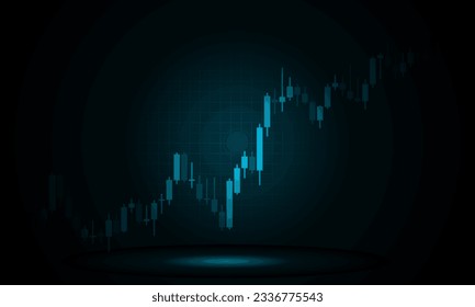 Business growth candle stick. chart digital. Business Presentation. Vector illustration.