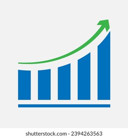 Business Growth Chart Diagram Vector