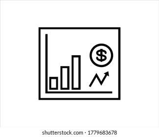 Ilustración vectorial de la gráfica de crecimiento empresarial
