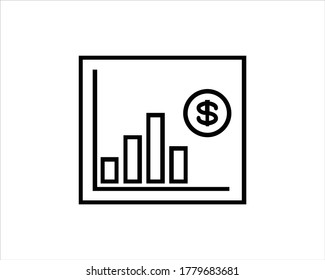 Ilustración vectorial de la gráfica de crecimiento empresarial