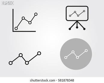 business growth, chart, icon, vector illustration eps10