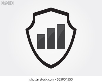 business growth, chart, icon, vector illustration eps10