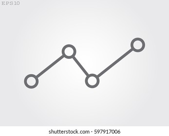 business growth, chart, icon, vector illustration eps10