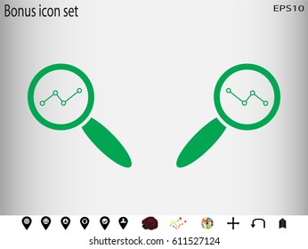 business growth, chart, icon, vector illustration eps10